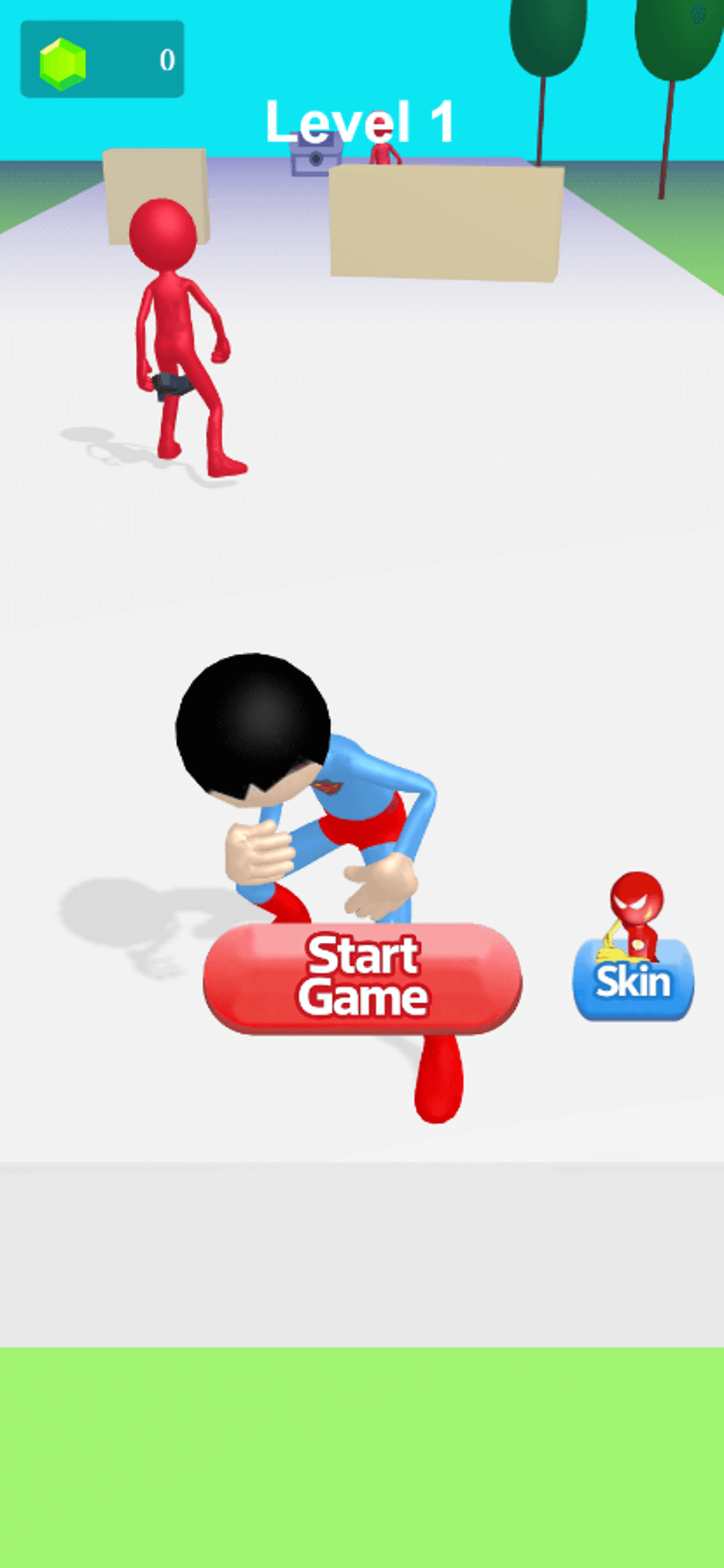 Boxing Kid Screenshot - Level 1 Start Screen